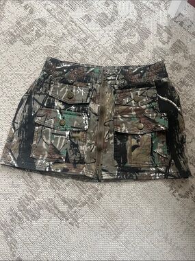 PTCL Camo Mini Skirt